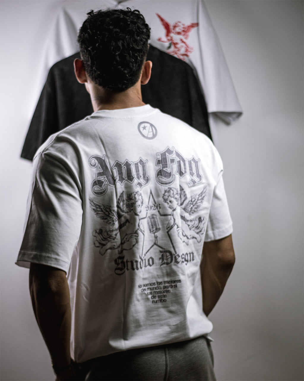 Camiseta blanca overzise Angels Million