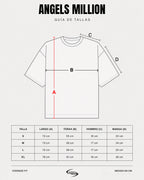 Guia de tallas Angels Million camiseta urbana